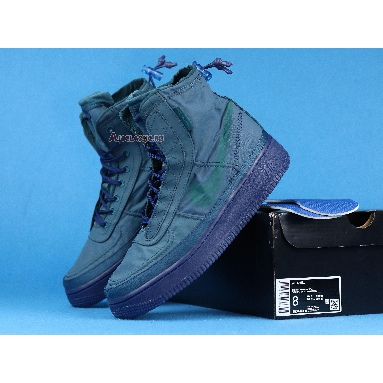 Nike Air Force 1 High Wmns Shell Turqouise BQ6096-300 Midnight Turquoise/Green Mens Womens Shoes