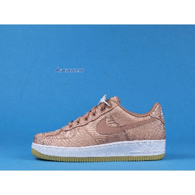 CLOT x Nike Air Force 1 Low Premium Rose Gold Silk CJ5290-600-02 Rose Gold/White/Gum Light Brown Sneakers