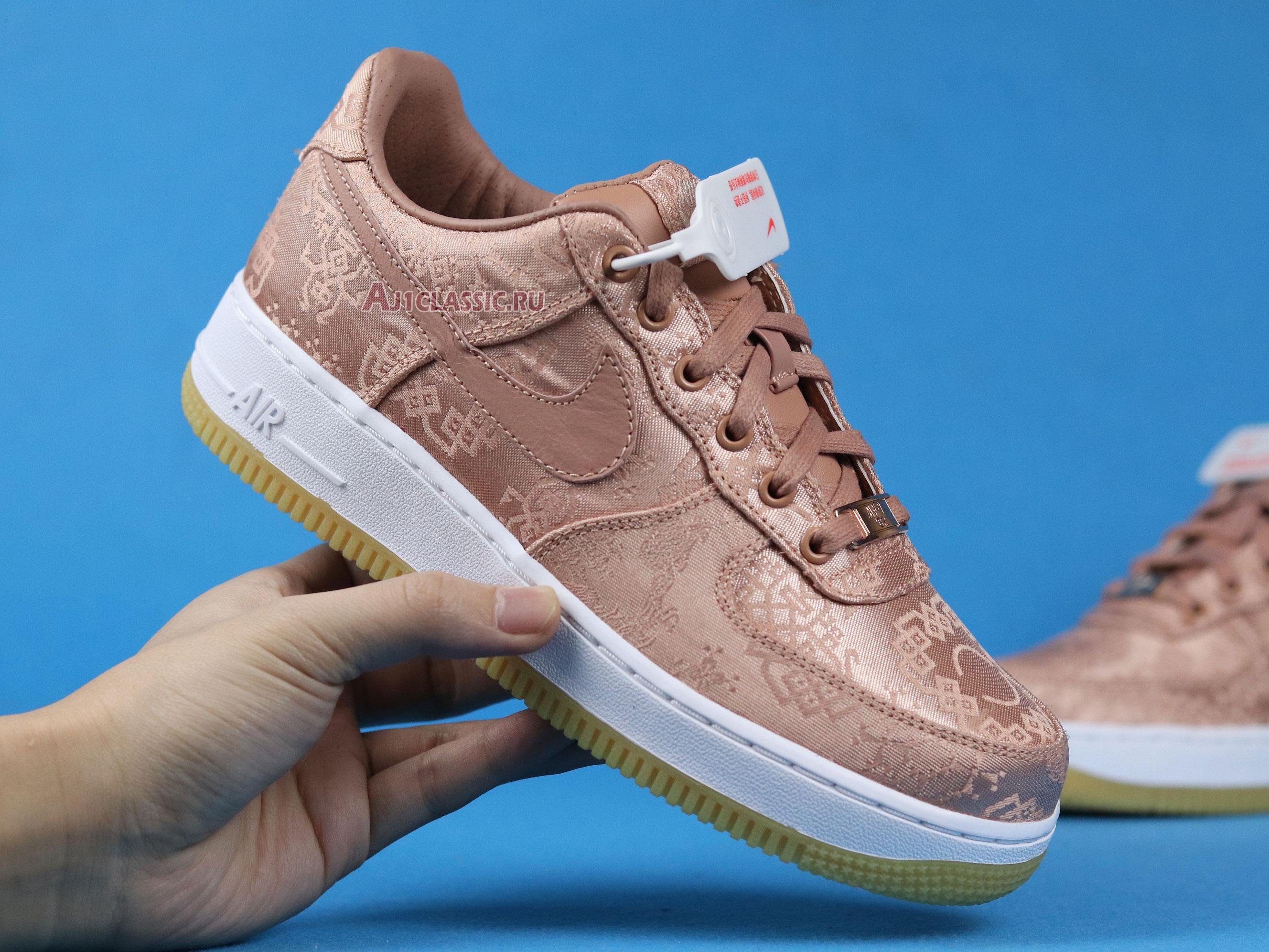 CLOT x Nike Air Force 1 Low Premium "Rose Gold Silk" CJ5290-600-02