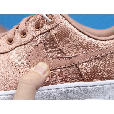 CLOT x Nike Air Force 1 Low Premium Rose Gold Silk CJ5290-600-02 Rose Gold/White/Gum Light Brown Sneakers