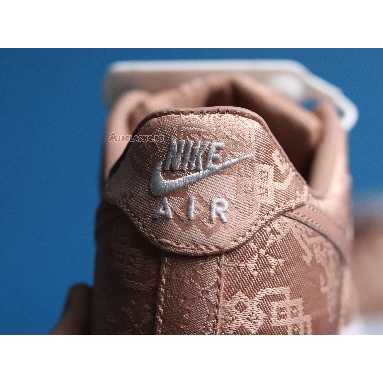 CLOT x Nike Air Force 1 Low Premium Rose Gold Silk CJ5290-600-02 Rose Gold/White/Gum Light Brown Sneakers