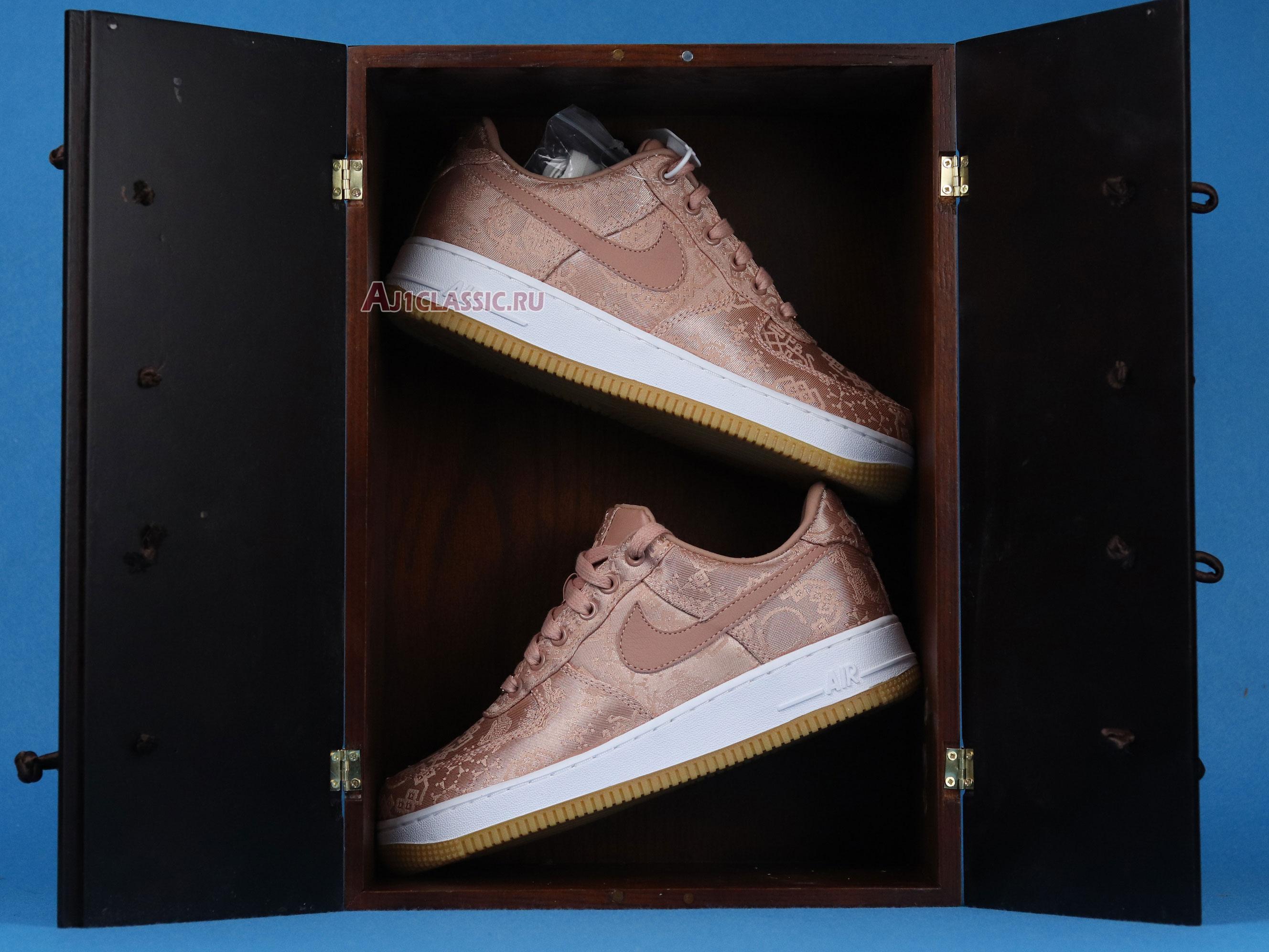 CLOT x Air Force 1 Low Premium "Rose Gold Silk" Special Box CJ5290-600