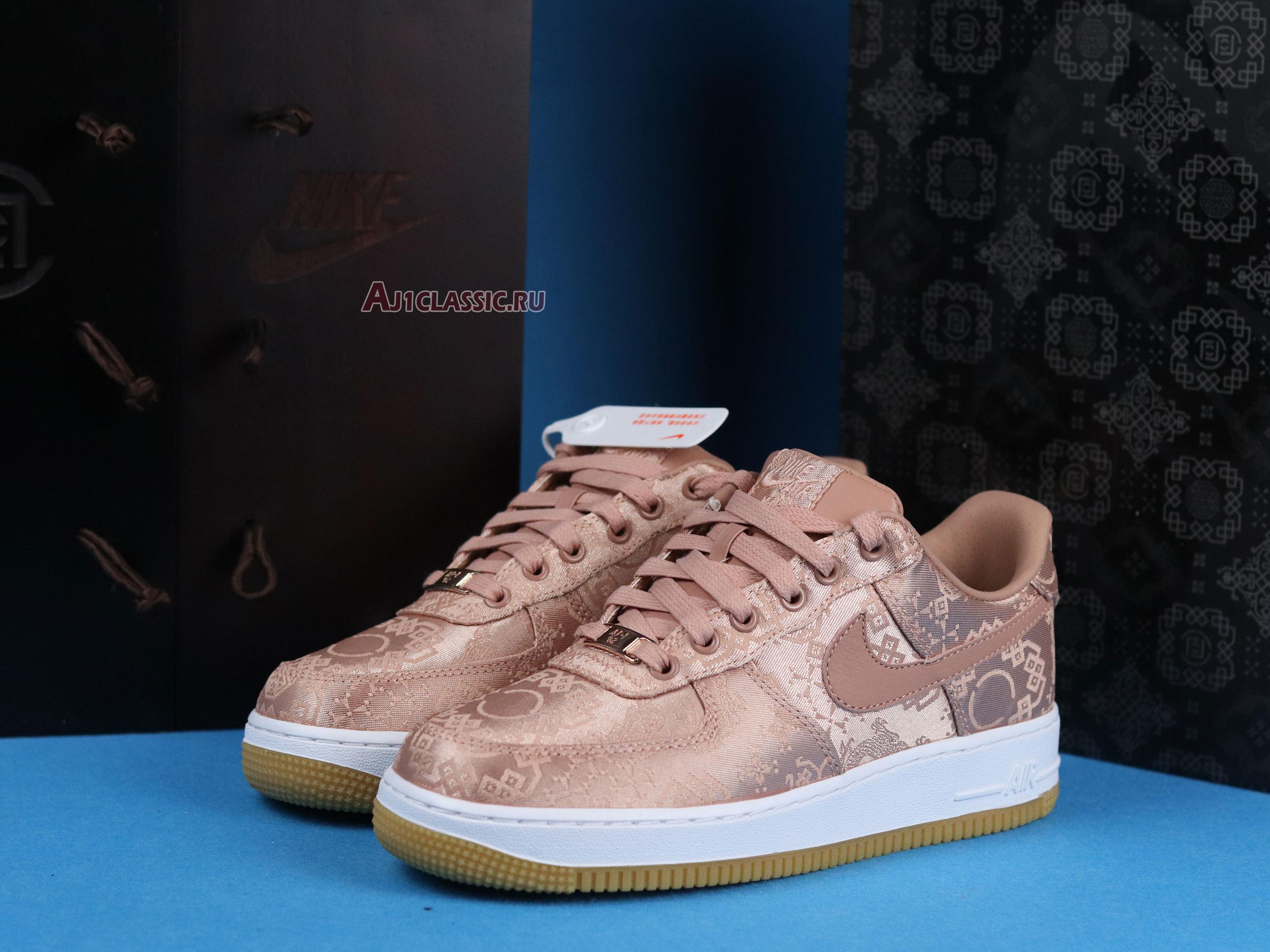 CLOT x Air Force 1 Low Premium "Rose Gold Silk" Special Box CJ5290-600