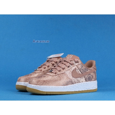 CLOT x Air Force 1 Low Premium Rose Gold Silk Special Box CJ5290-600 Rose Gold/White/Gum Light Brown Sneakers