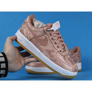 CLOT x Air Force 1 Low Premium Rose Gold Silk Special Box CJ5290-600 Rose Gold/White/Gum Light Brown Sneakers