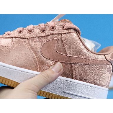 CLOT x Air Force 1 Low Premium Rose Gold Silk Special Box CJ5290-600 Rose Gold/White/Gum Light Brown Sneakers