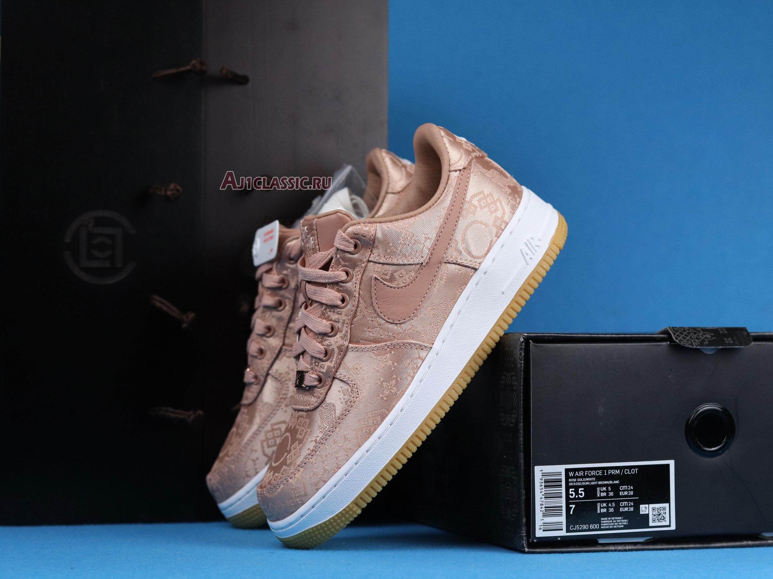 CLOT x Air Force 1 Low Premium "Rose Gold Silk" Special Box CJ5290-600