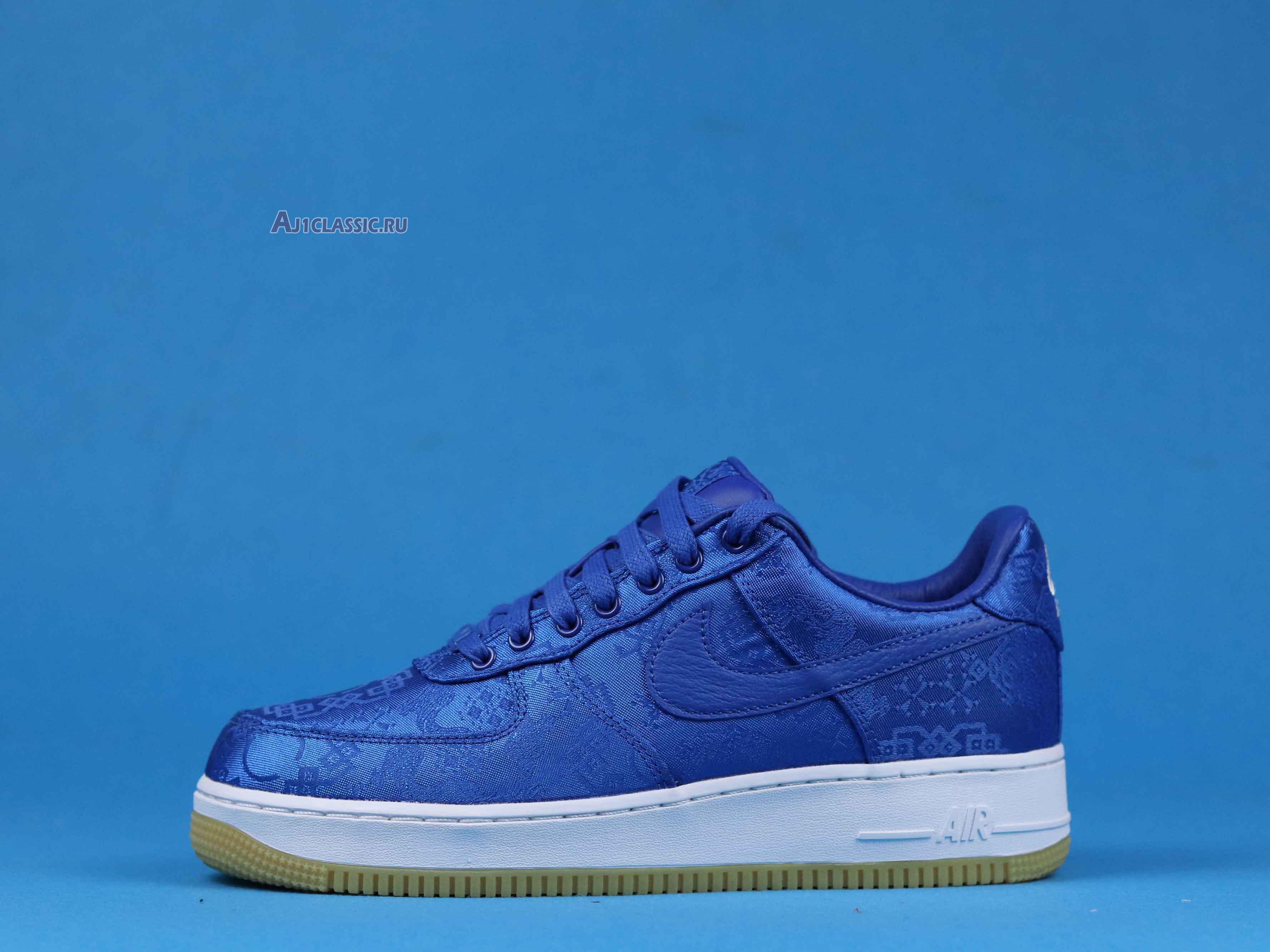 New CLOT x Nike Air Force 1 Low PRM "Royal Silk" CJ5290-400 Shoes