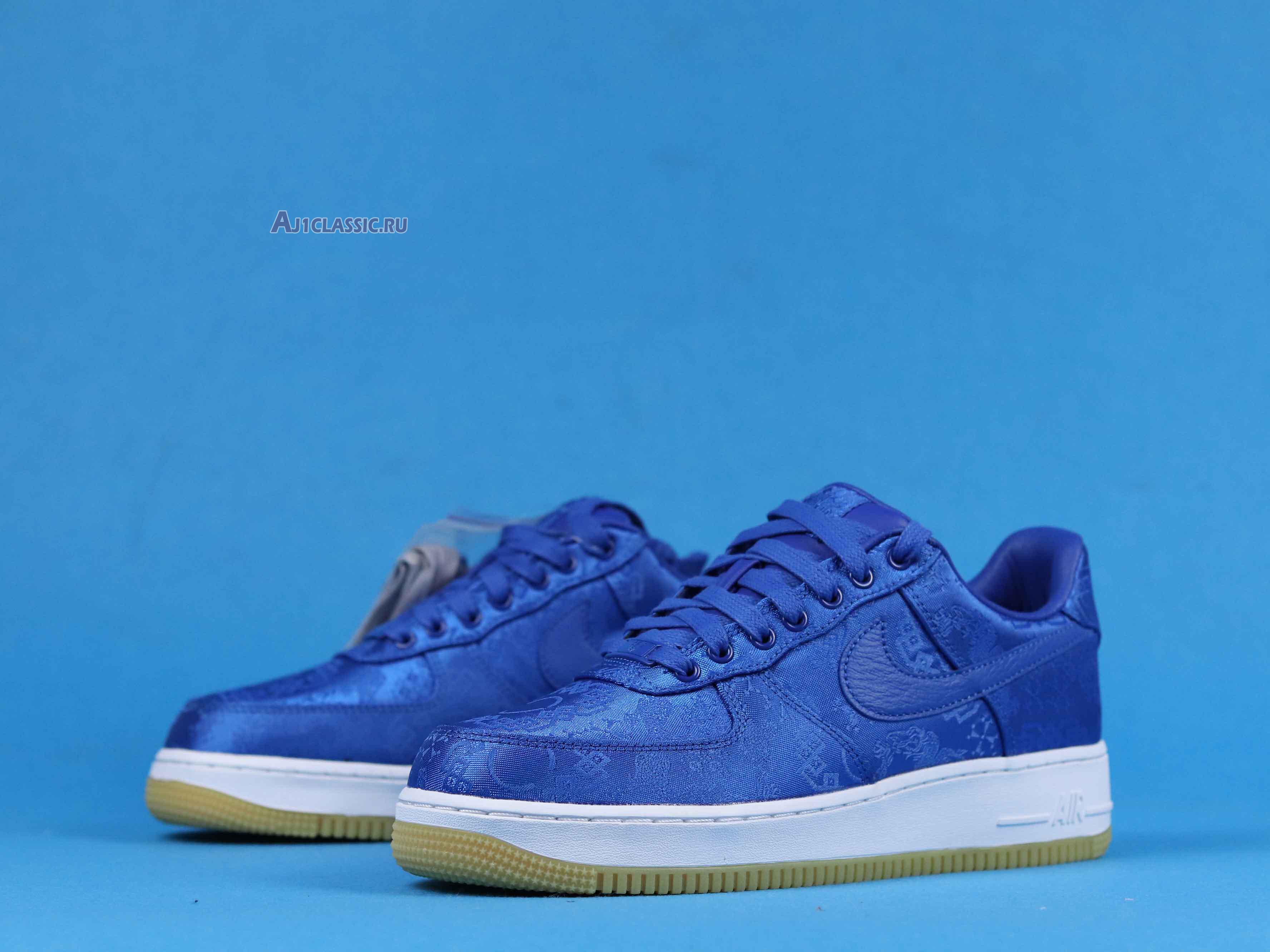 New CLOT x Nike Air Force 1 Low PRM "Royal Silk" CJ5290-400 Shoes