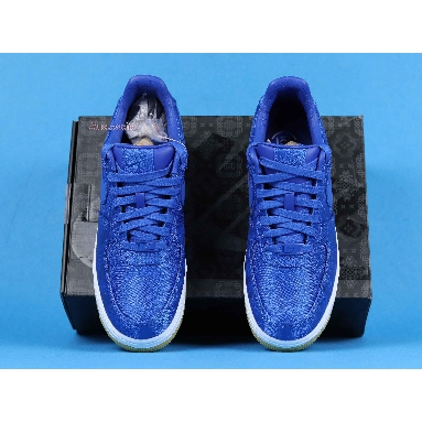 CLOT x Nike Air Force 1 Low PRM Royal Silk CJ5290-400 University Blue/White/Gum Mens Womens Shoes