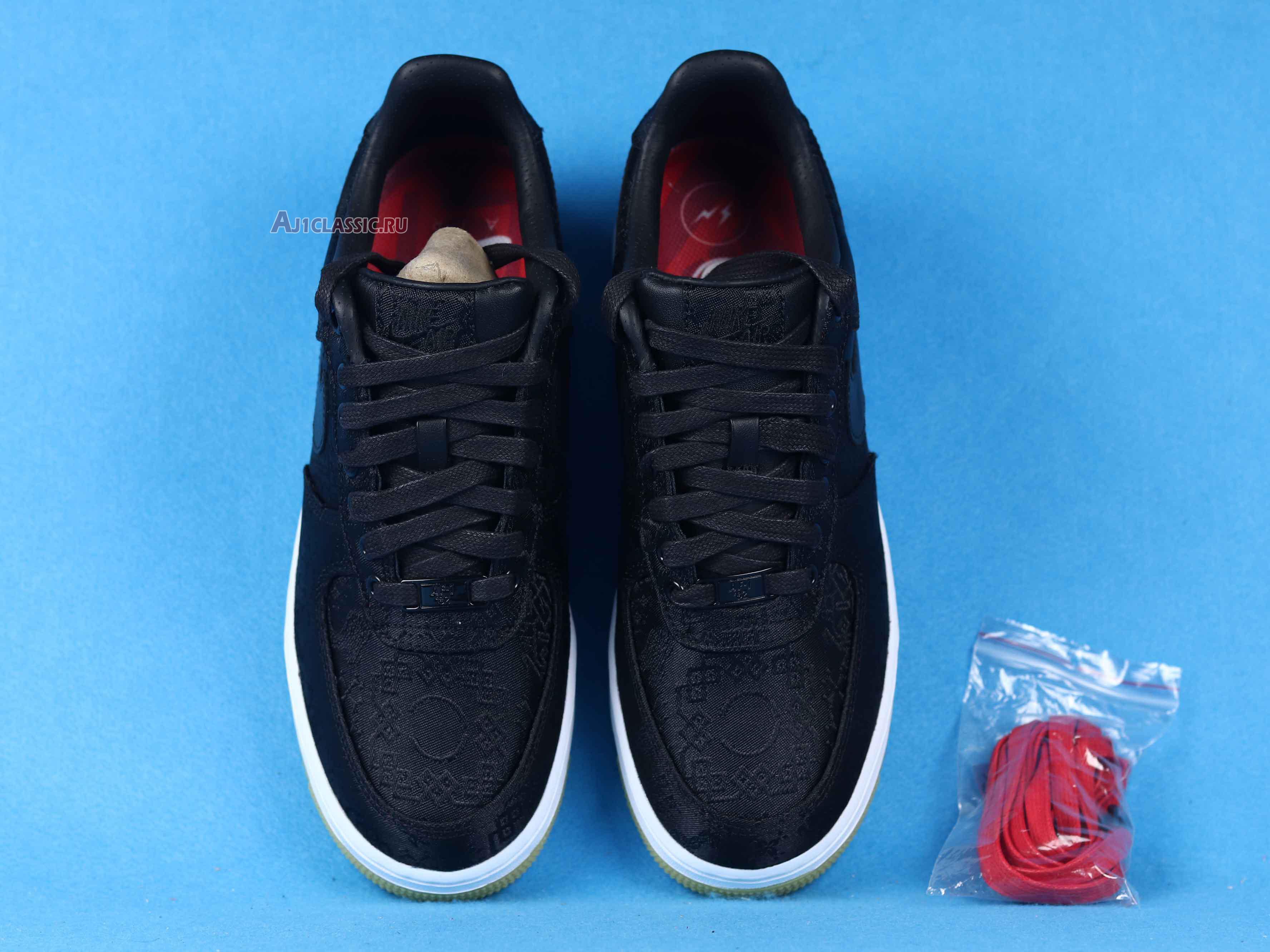 New Fragment Design x CLOT x Nike Air Force 1 Low "Black Silk" CZ3986-001 Shoes