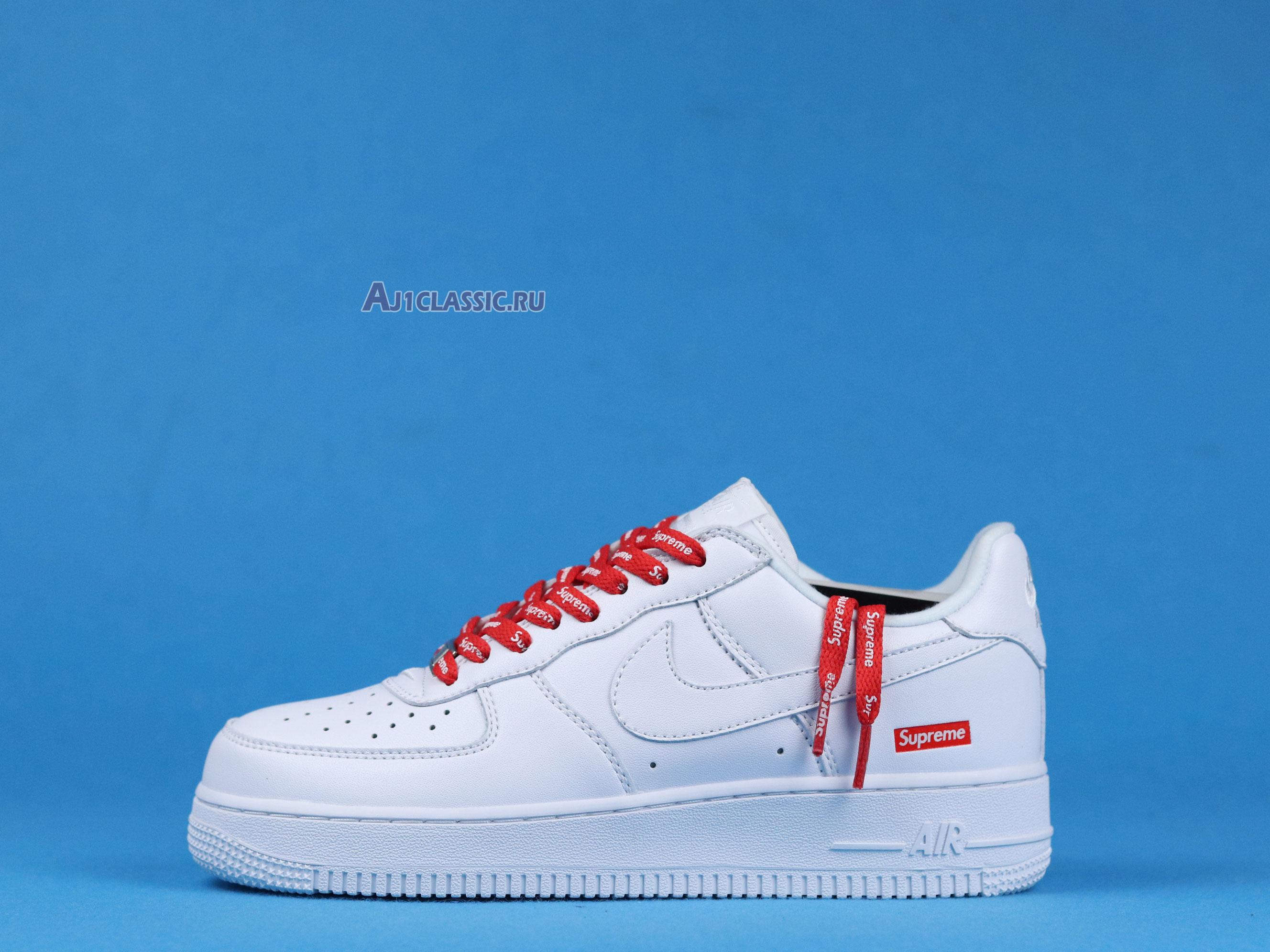 New Supreme x Nike Air Force 1 Low "Box Logo - White" CU9225-100 Shoes