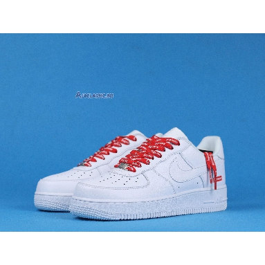 Supreme x Nike Air Force 1 Low Box Logo - White CU9225-100 White/White/Red Mens Womens Shoes