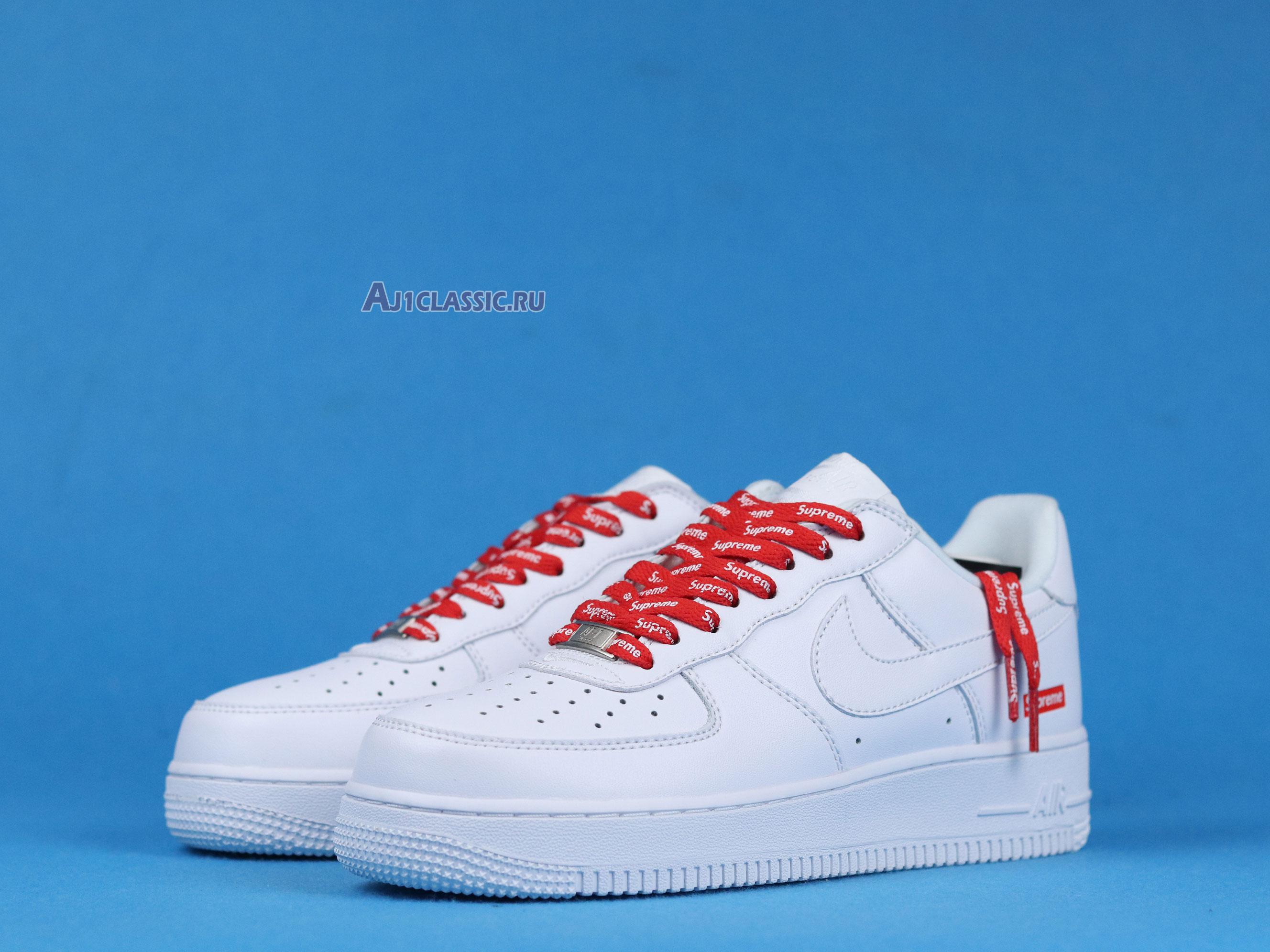 New Supreme x Nike Air Force 1 Low "Box Logo - White" CU9225-100 Shoes