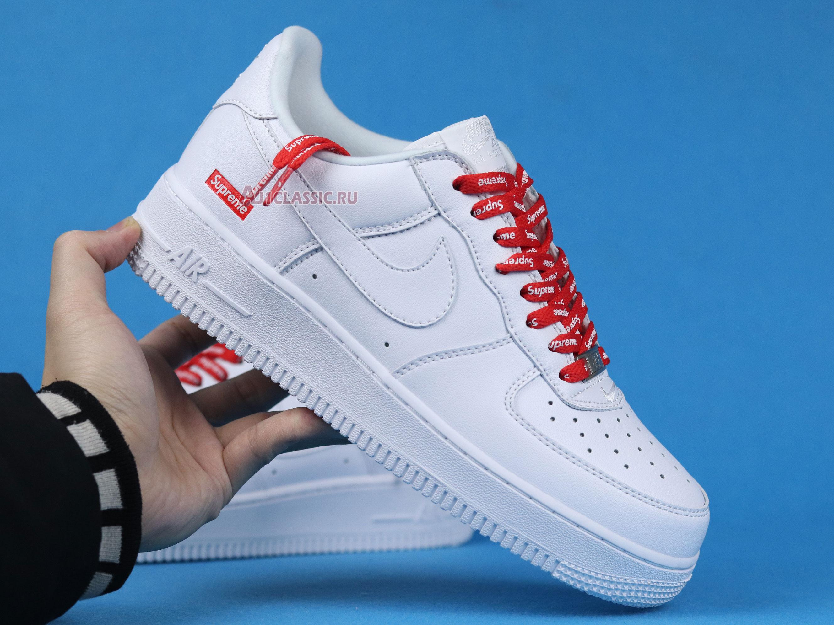 New Supreme x Nike Air Force 1 Low "Box Logo - White" CU9225-100 Shoes