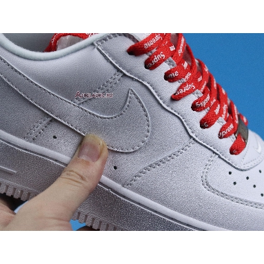 Supreme x Nike Air Force 1 Low Box Logo - White CU9225-100 White/White/Red Mens Womens Shoes