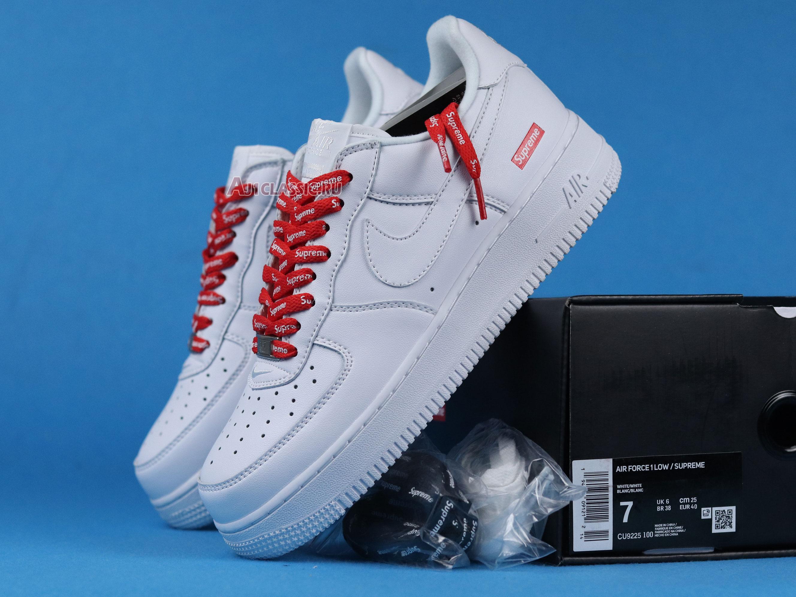 New Supreme x Nike Air Force 1 Low "Box Logo - White" CU9225-100 Shoes