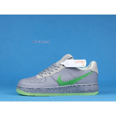 Nike Air Force 1 Low Volt Swoosh CD0888-002 Grey/Green Mens Womens Shoes