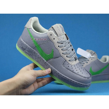 Nike Air Force 1 Low Volt Swoosh CD0888-002 Grey/Green Mens Womens Shoes