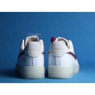 Nike Air Force 1 De Lo Mio BQ8448-100 White/University Red-Sport Blue Sneakers