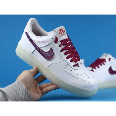 Nike Air Force 1 De Lo Mio BQ8448-100 White/University Red-Sport Blue Mens Womens Shoes