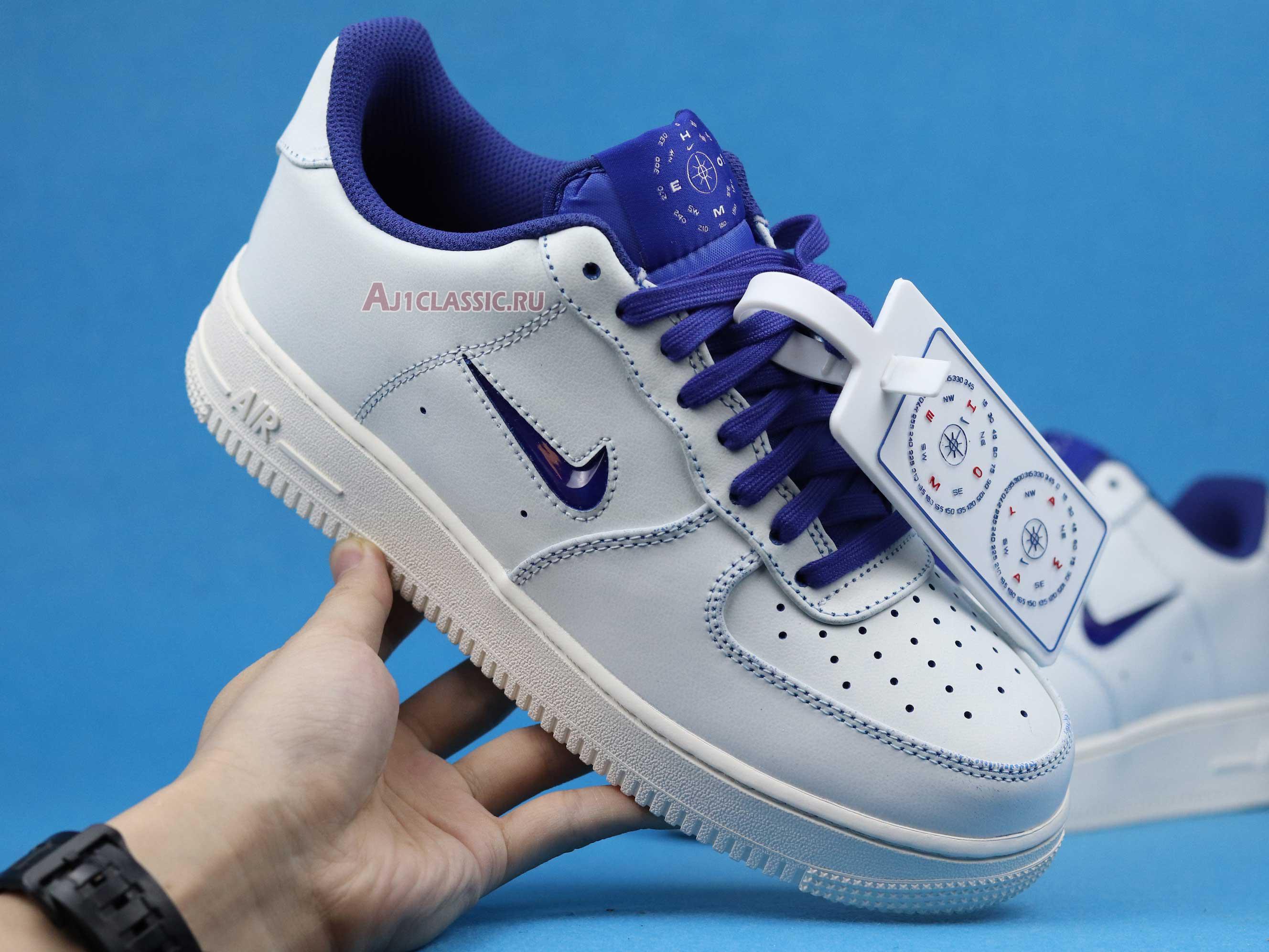 New Nike Air Force 1 Jewel "Home & Away - Concord" CK4392-100 Shoes