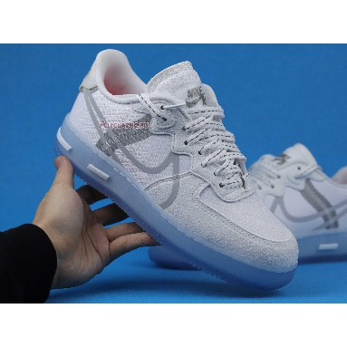 Nike Air Force 1 React QS White Ice CQ8879-100 White/Light Bone/Sail/Rush Coral Mens Womens Shoes