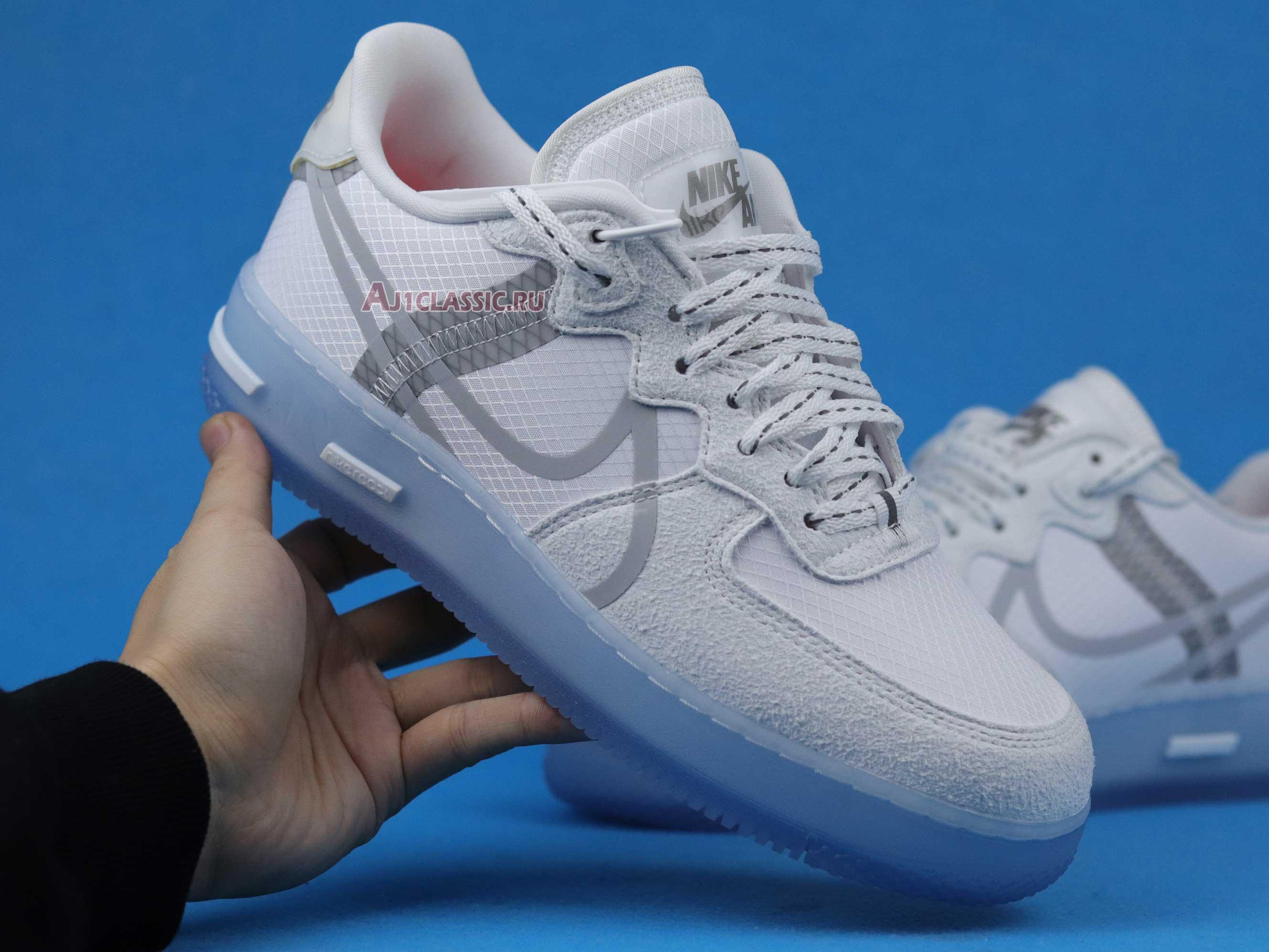 New Nike Air Force 1 React QS "White Ice" CQ8879-100 Shoes