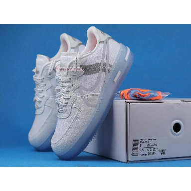 Nike Air Force 1 React QS White Ice CQ8879-100 White/Light Bone/Sail/Rush Coral Mens Womens Shoes