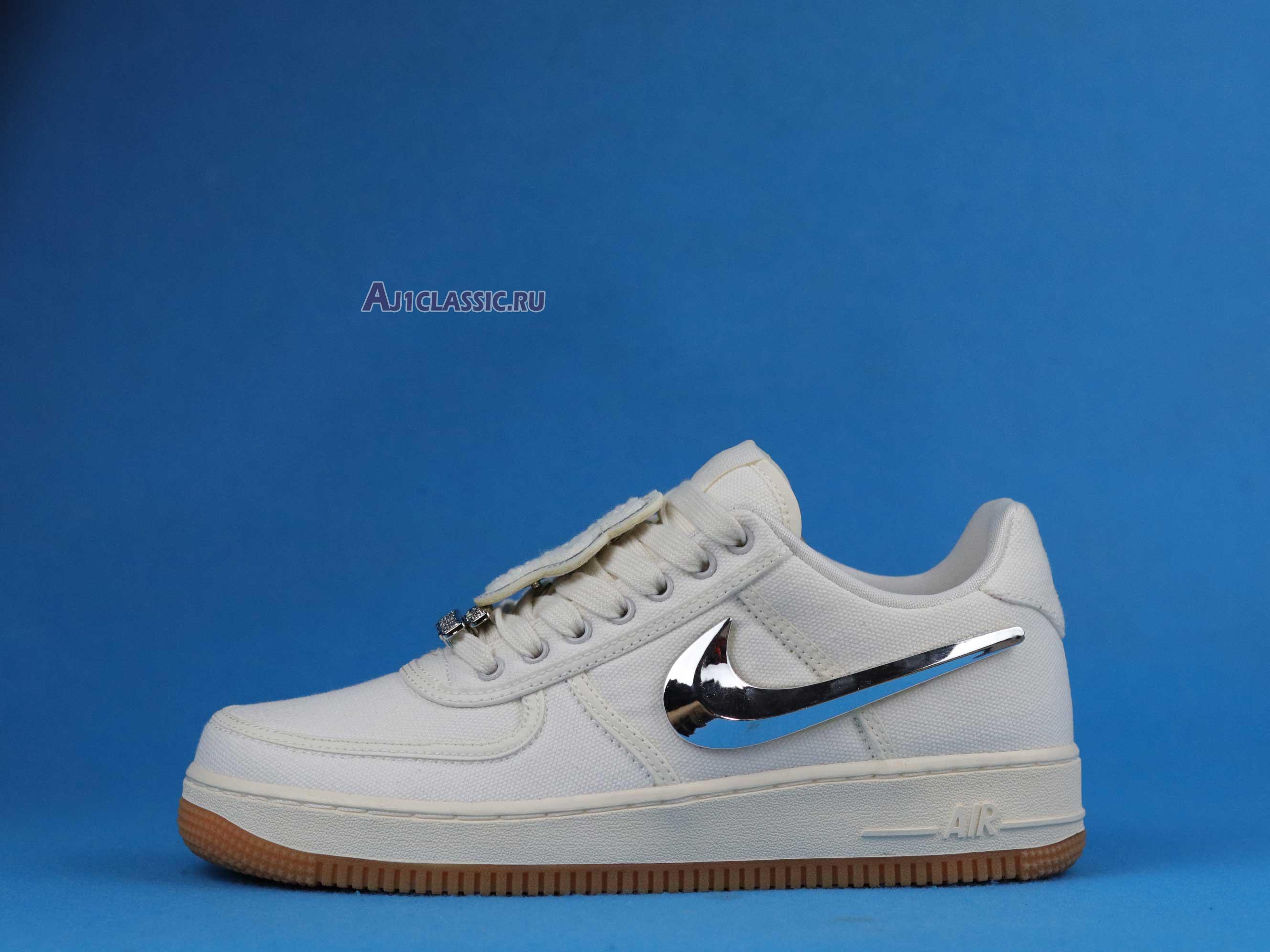 New Travis Scott x Nike Air Force 1 "Sail" AQ4211-101 Shoes