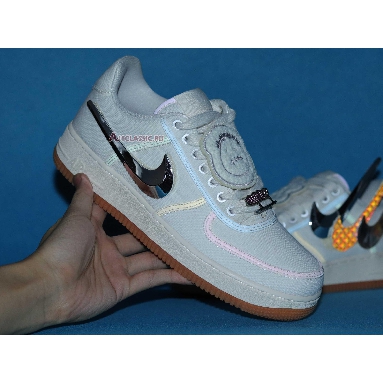 Travis Scott x Nike Air Force 1 Sail AQ4211-101 Sail/Gum Light Brown/Sail Mens Womens Shoes