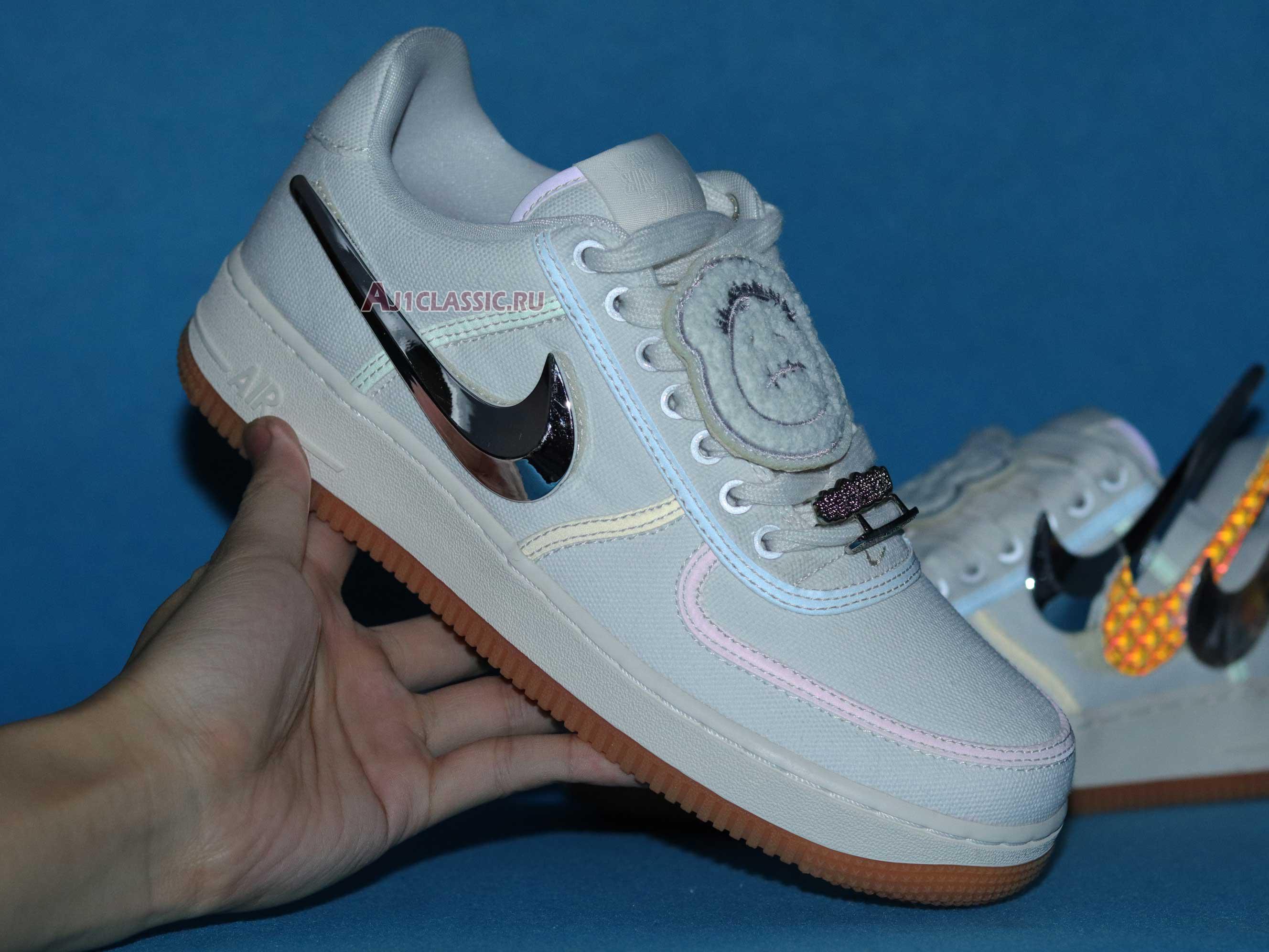 New Travis Scott x Nike Air Force 1 "Sail" AQ4211-101 Shoes