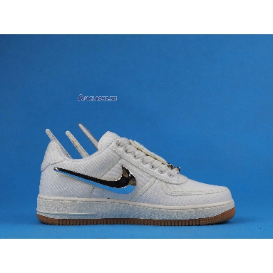 Travis Scott x Nike Air Force 1 Sail AQ4211-101 Sail/Gum Light Brown/Sail Mens Womens Shoes