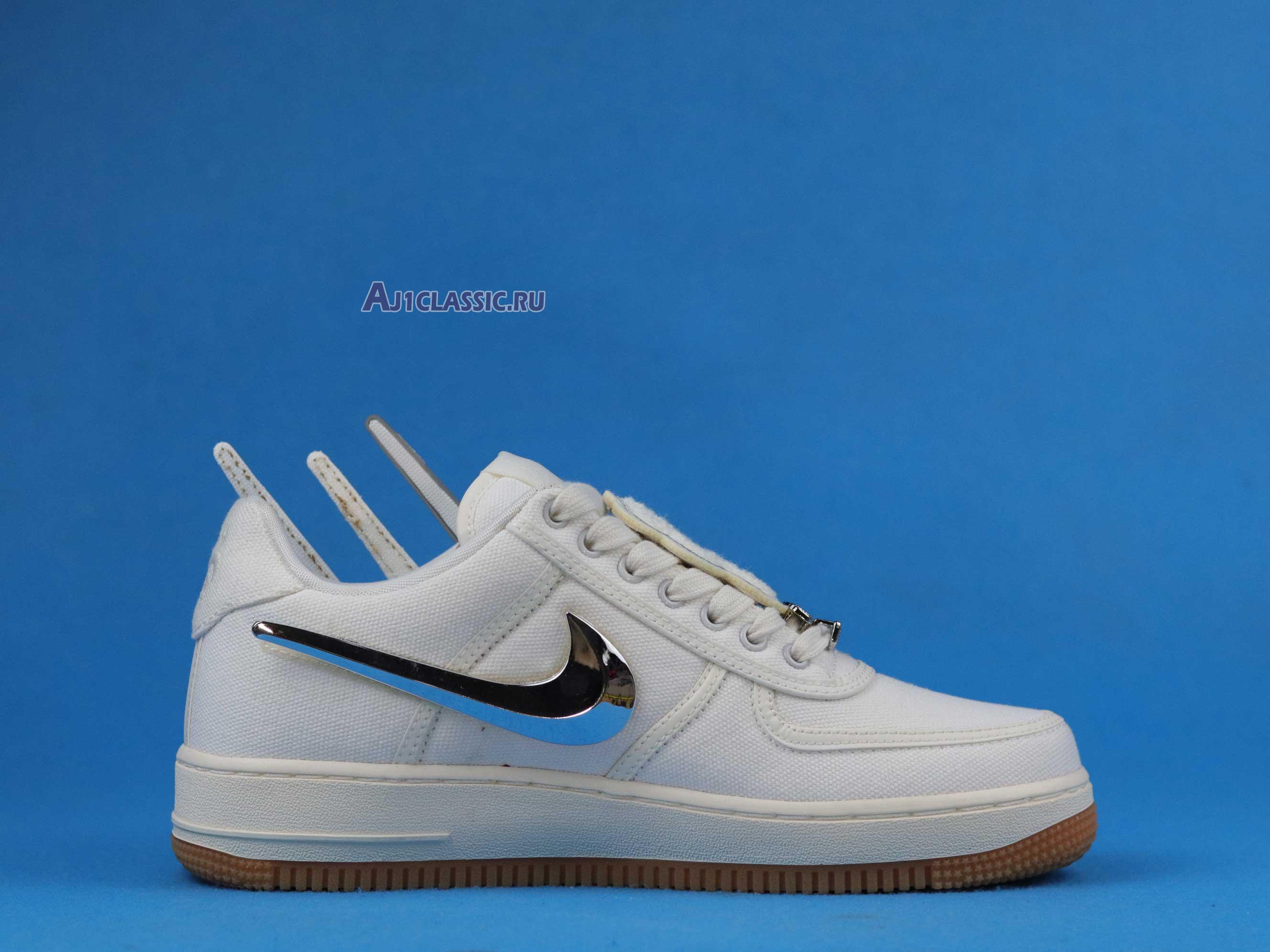 New Travis Scott x Nike Air Force 1 "Sail" AQ4211-101 Shoes