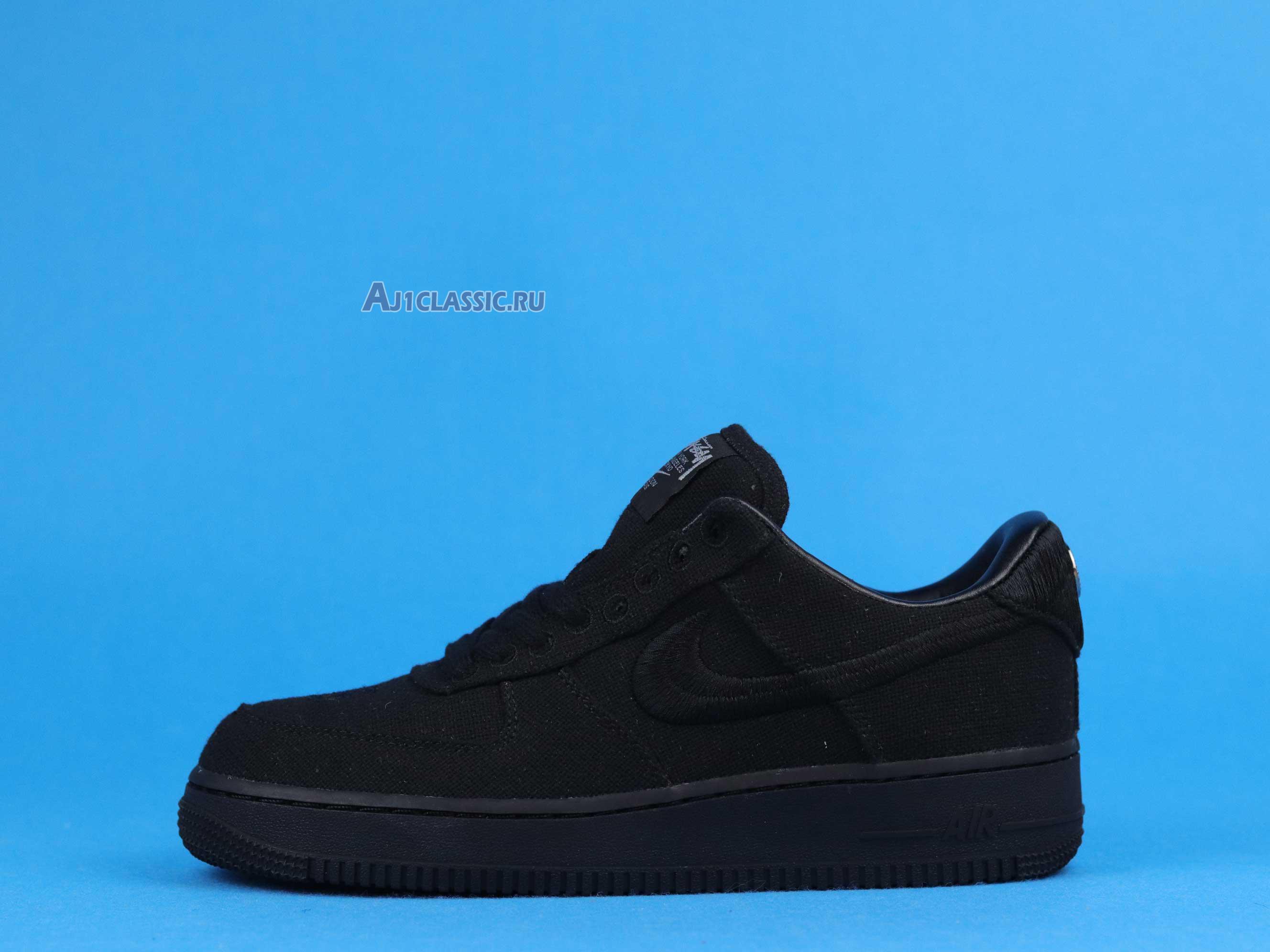 New Stussy x Nike Air Force 1 Low "Triple Black" CZ9084-001 Shoes