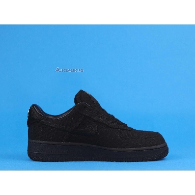 Stussy x Nike Air Force 1 Low Triple Black CZ9084-001 Black/Black/Black Mens Womens Shoes