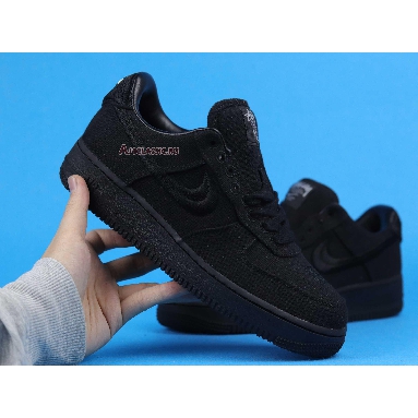 Stussy x Nike Air Force 1 Low Triple Black CZ9084-001 Black/Black/Black Mens Womens Shoes