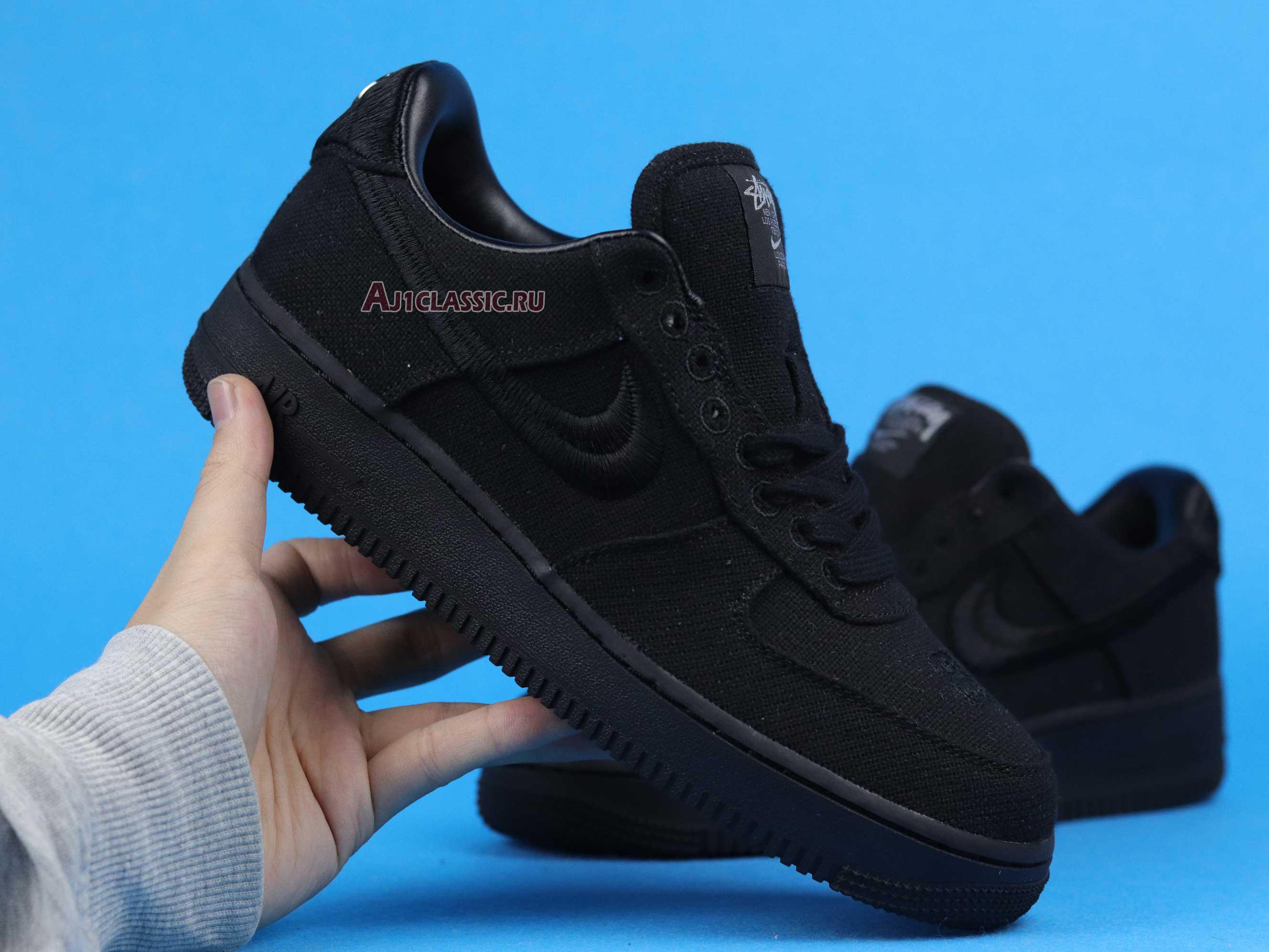 New Stussy x Nike Air Force 1 Low "Triple Black" CZ9084-001 Shoes