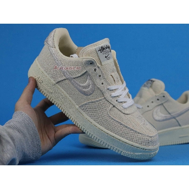 Stussy x Nike Air Force 1 Low Fossil CZ9084-200 Fossil Stone/Sail/Off White Mens Womens Shoes