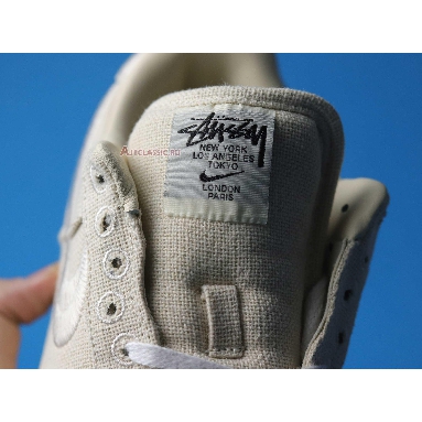 Stussy x Nike Air Force 1 Low Fossil CZ9084-200 Fossil Stone/Sail/Off White Mens Womens Shoes