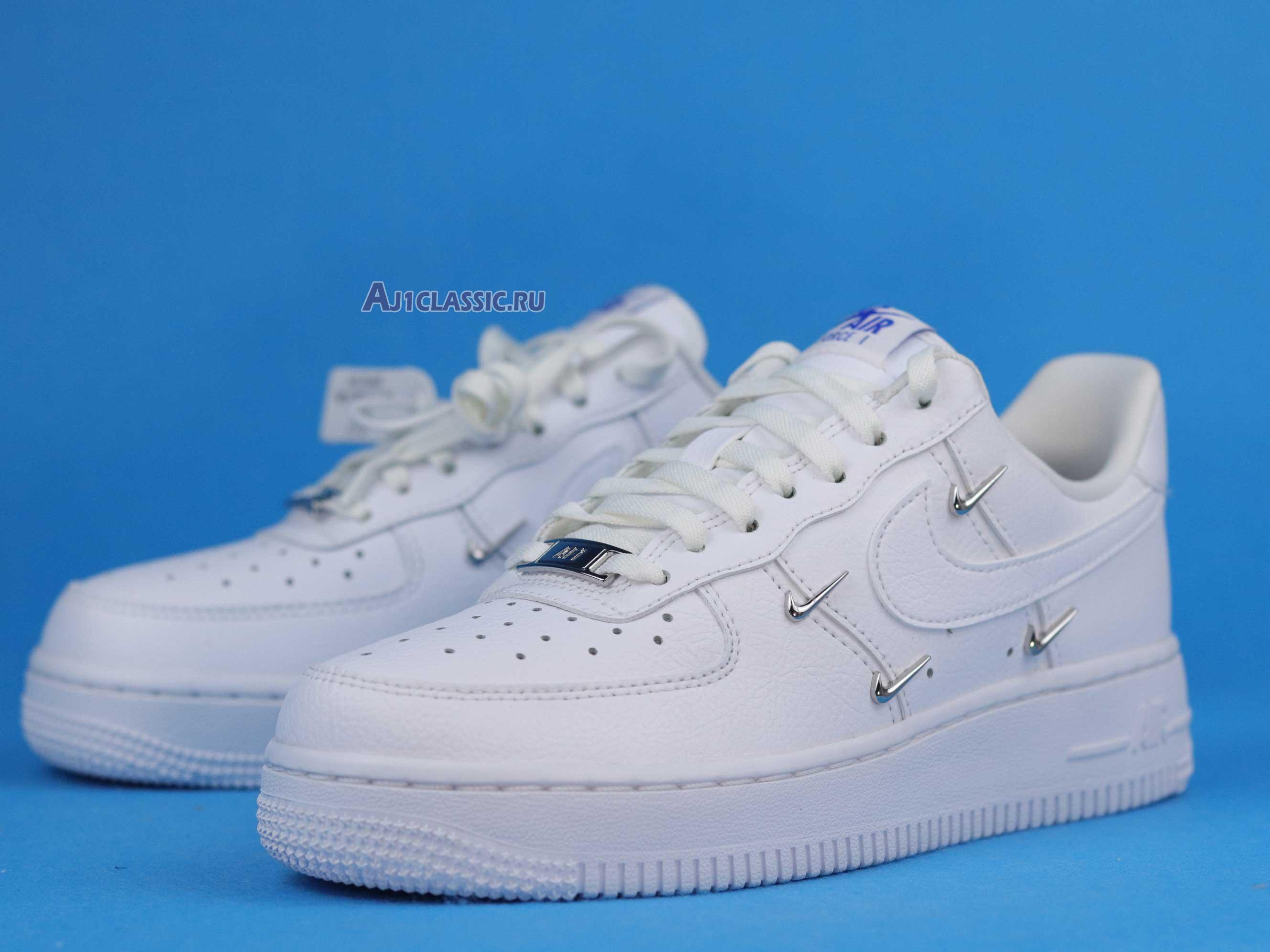 New Nike Wmns Air Force 1 07 LX "Sisterhood - White Metallic Silver" CT1990-100 Shoes