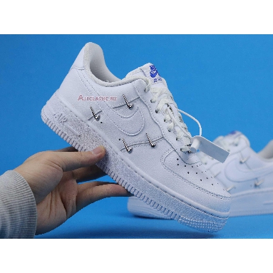 Nike Wmns Air Force 1 07 LX Sisterhood - White Metallic Silver CT1990-100 White/Hyper Royal/Black/White Mens Womens Shoes