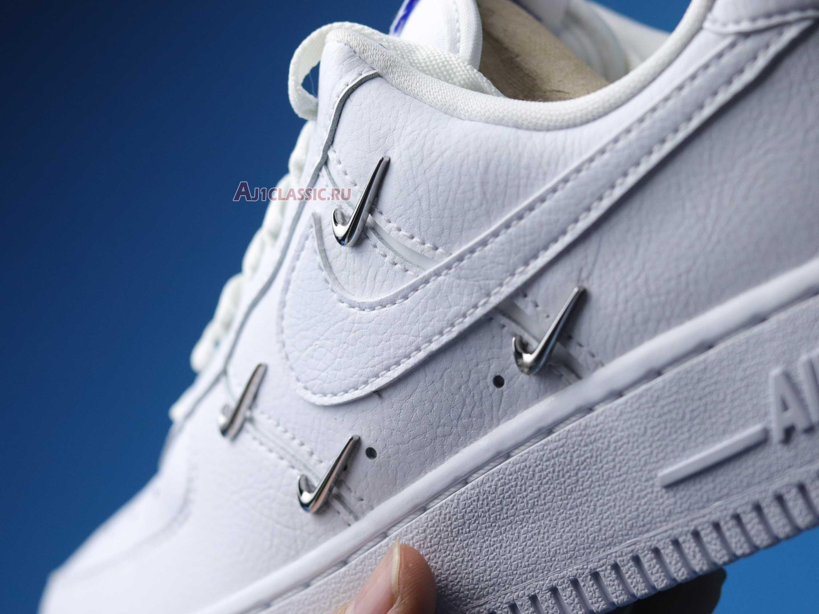 New Nike Wmns Air Force 1 07 LX "Sisterhood - White Metallic Silver" CT1990-100 Shoes