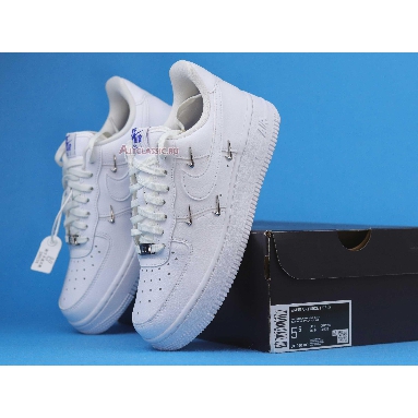 Nike Wmns Air Force 1 07 LX Sisterhood - White Metallic Silver CT1990-100 White/Hyper Royal/Black/White Mens Womens Shoes