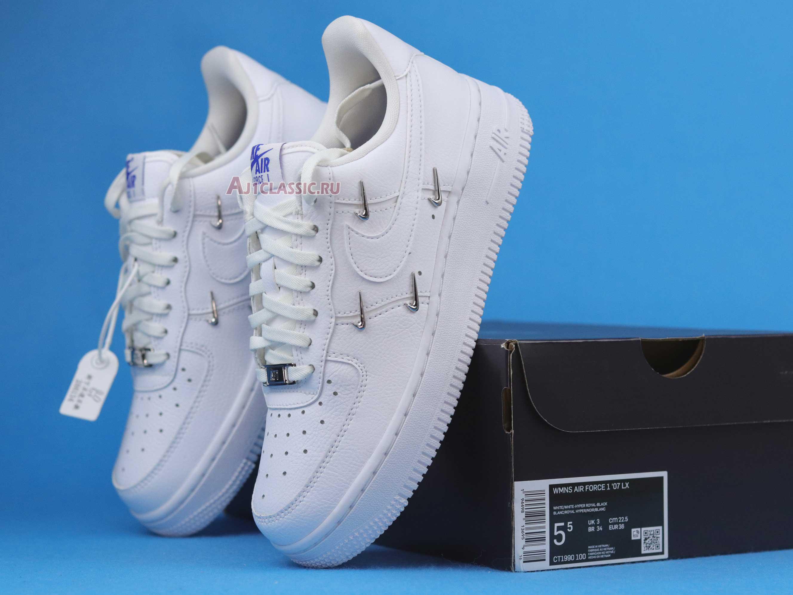 New Nike Wmns Air Force 1 07 LX "Sisterhood - White Metallic Silver" CT1990-100 Shoes