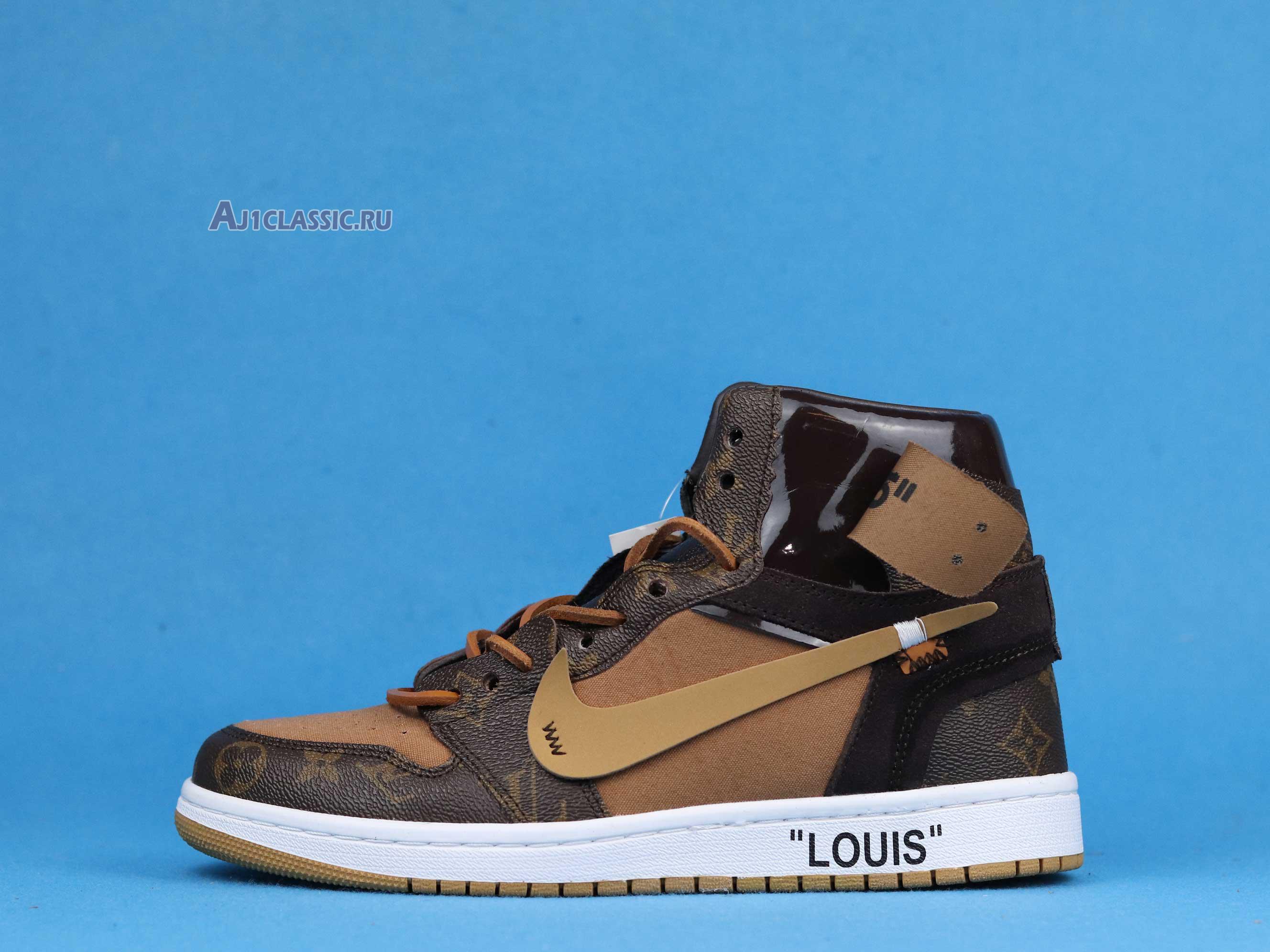 Louis Vuitton x Off-White x Air Jordan 1 "Off-Louis" AQ0818-202 (Full Set LV Box)