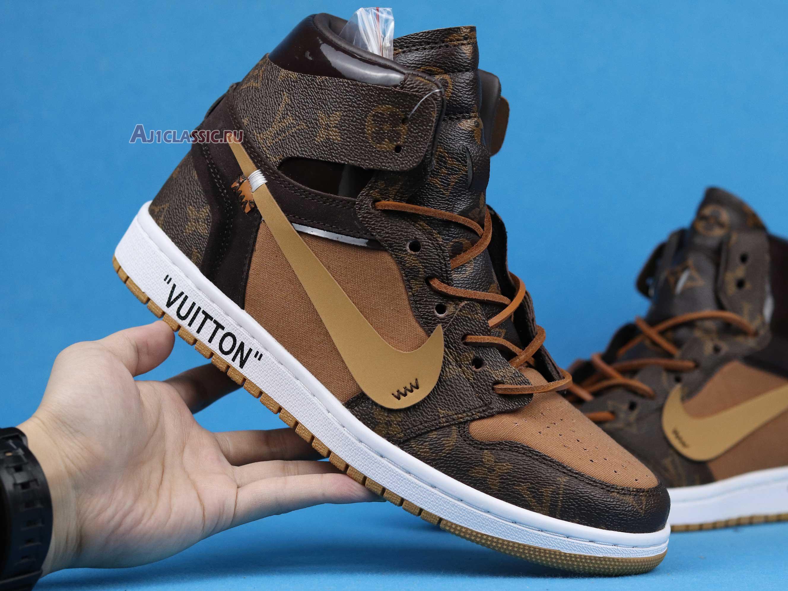 Louis Vuitton x Off-White x Air Jordan 1 "Off-Louis" AQ0818-202 (Full Set LV Box)