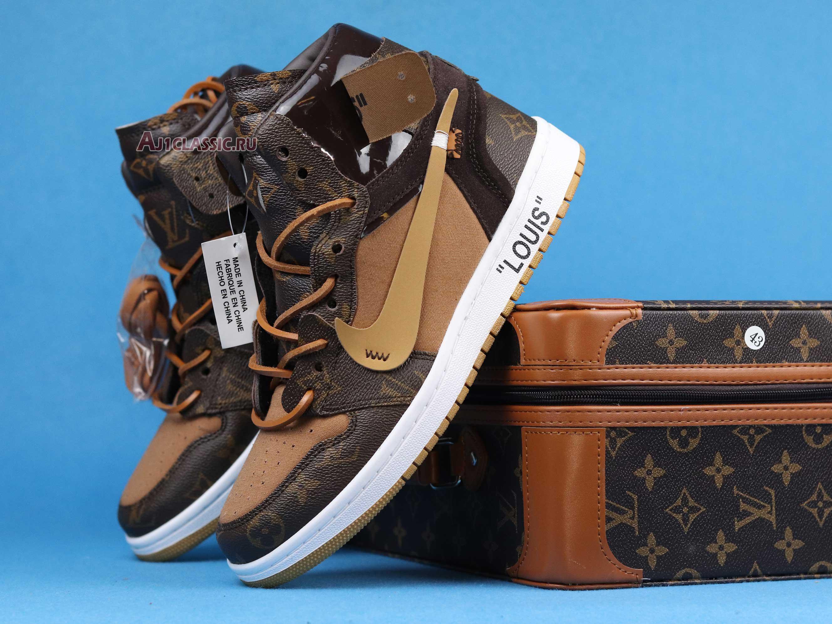 Louis Vuitton x Off-White x Air Jordan 1 "Off-Louis" AQ0818-202 (Full Set LV Box)