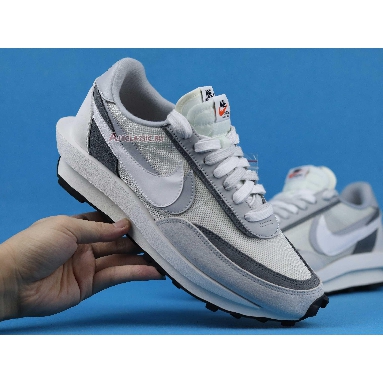 Sacai x Nike LDWaffle Summit White BV0073-100 Summit White/White-Wolf Grey-Black Mens Womens Shoes