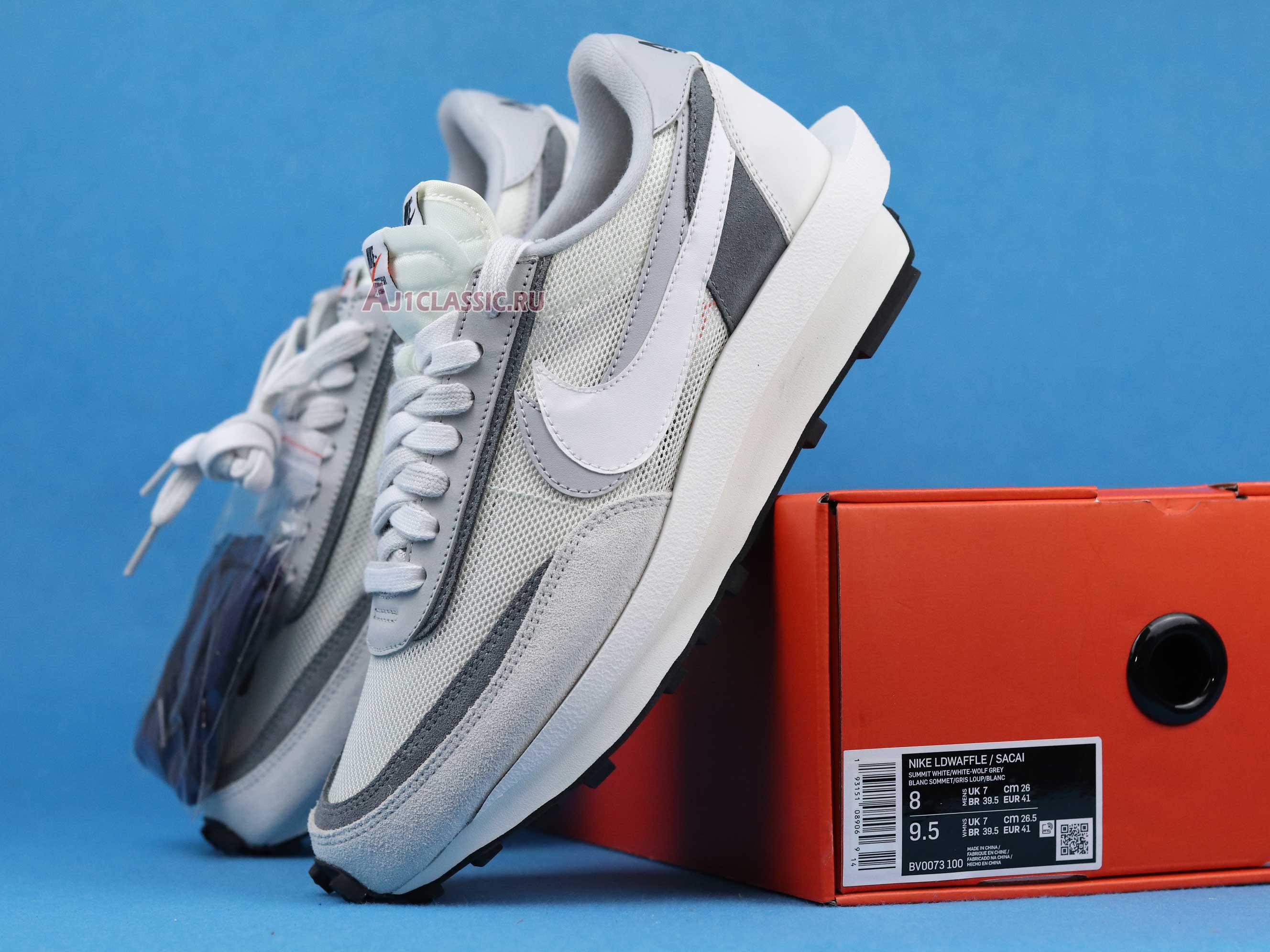 New Sacai x Nike LDWaffle "Summit White" BV0073-100 Shoes